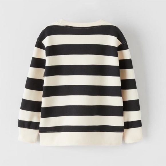 ZARA X Smiley World kids smiley stripes long sleeves top size 9 - Picture 9 of 15